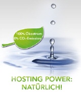 Alle Server mit �kostrom betrieben. 100% �kostrom